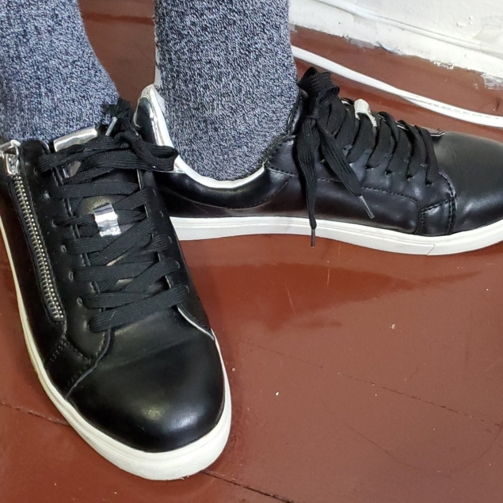 Black sneakers